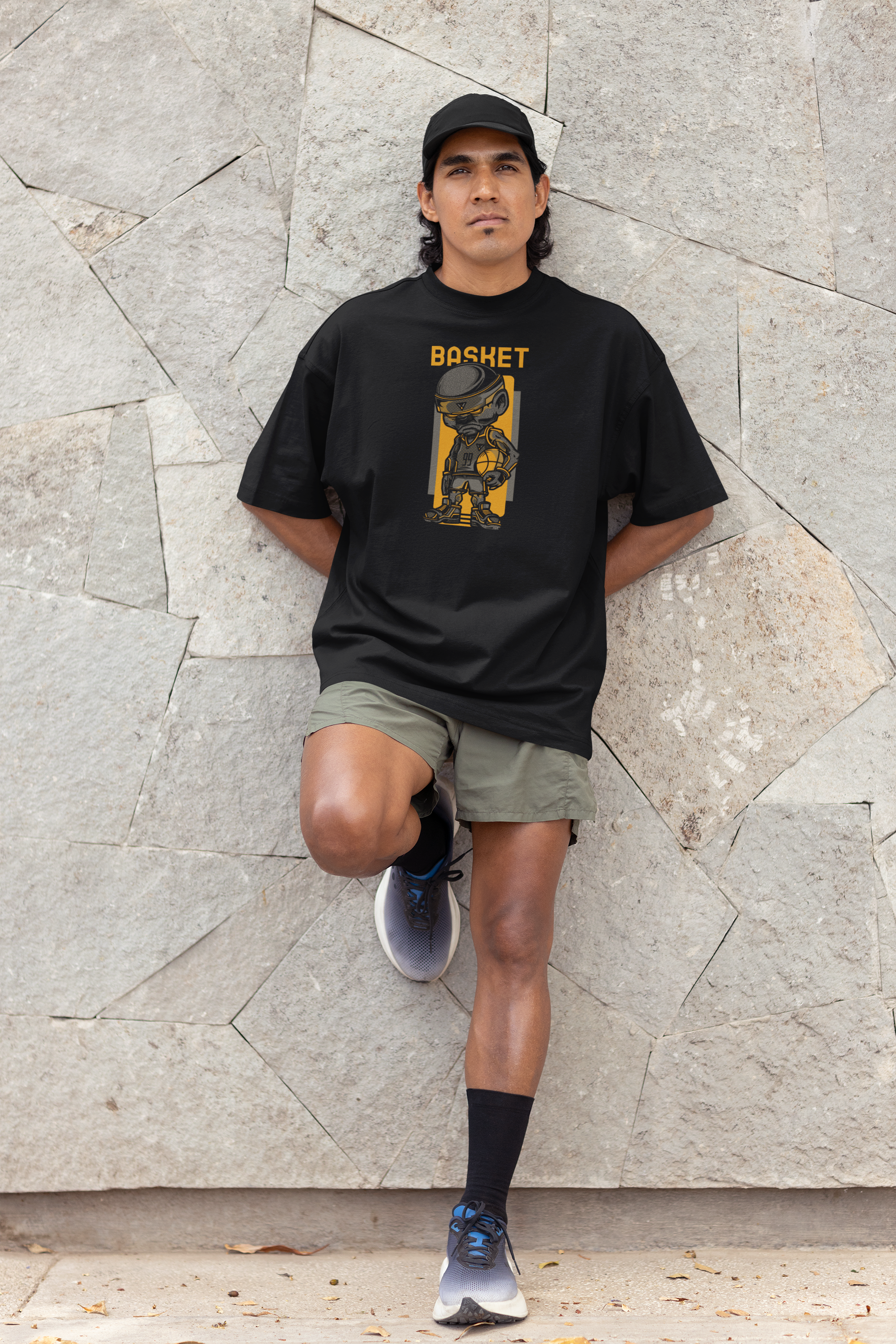 Basketball Graphic Oversized T-Shirt – Sports Edition