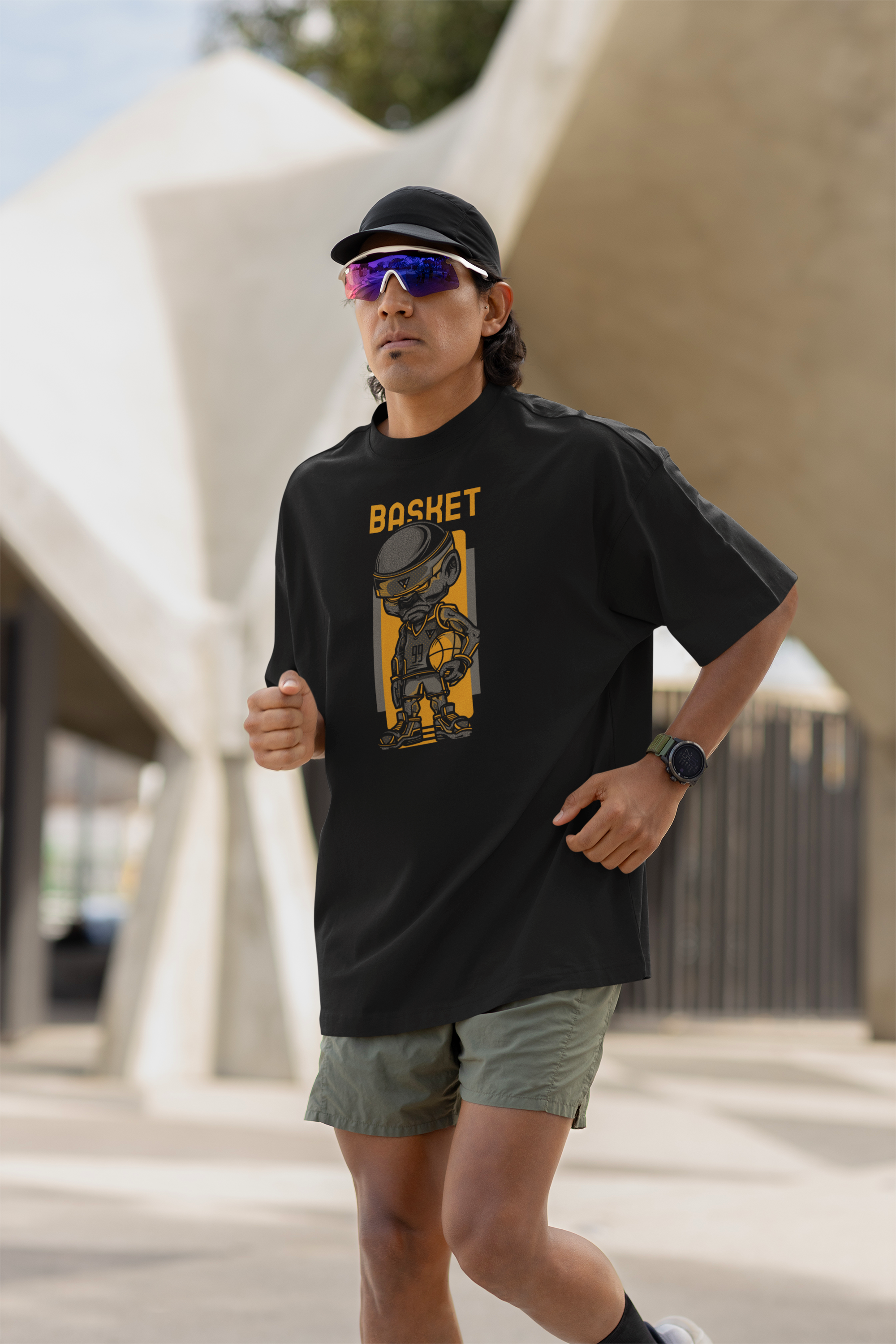Basketball Graphic Oversized T-Shirt – Sports Edition
