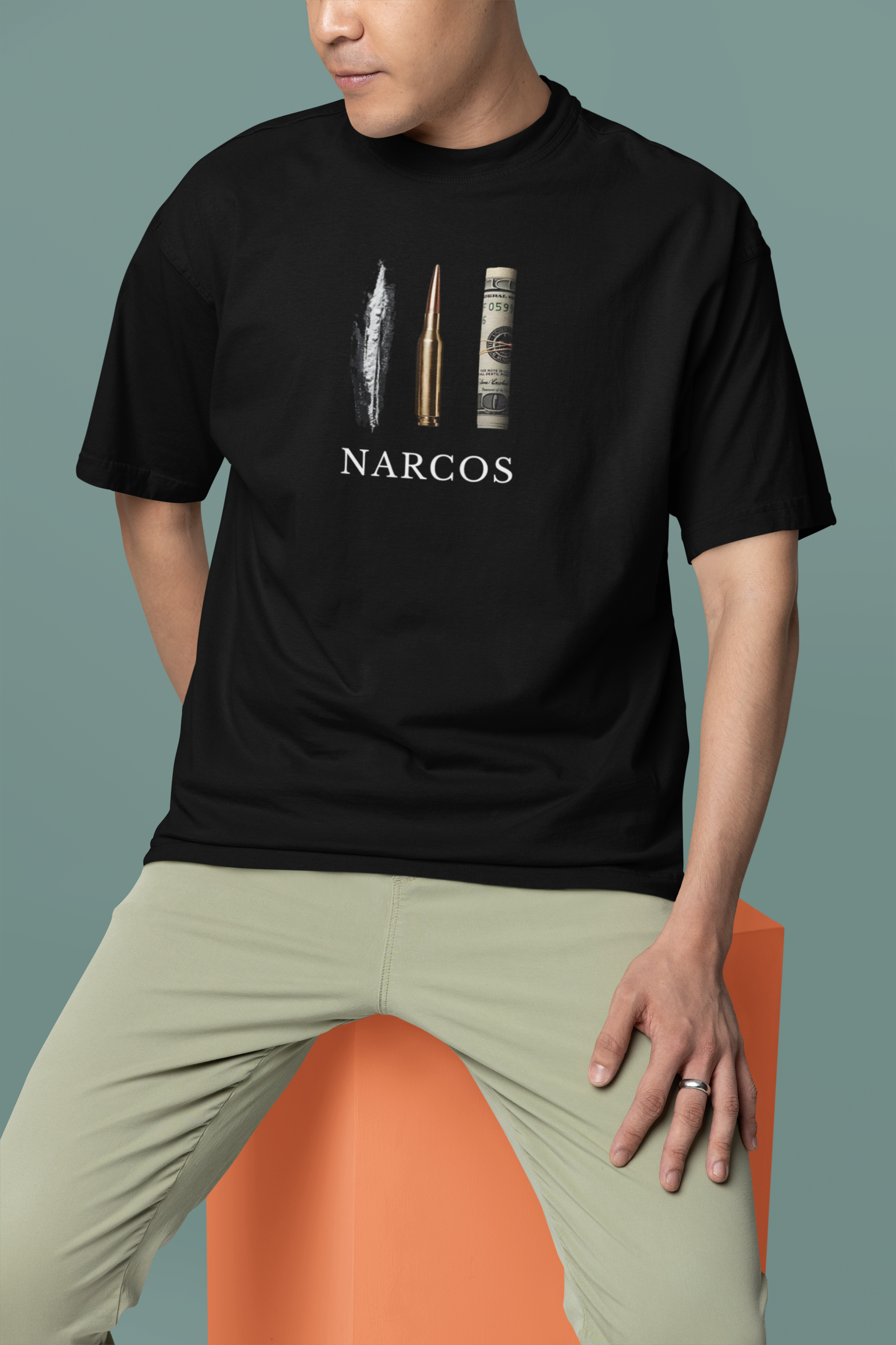 Narcos Pablo Escobar Oversized Graphic T-Shirt – Movie Edition
