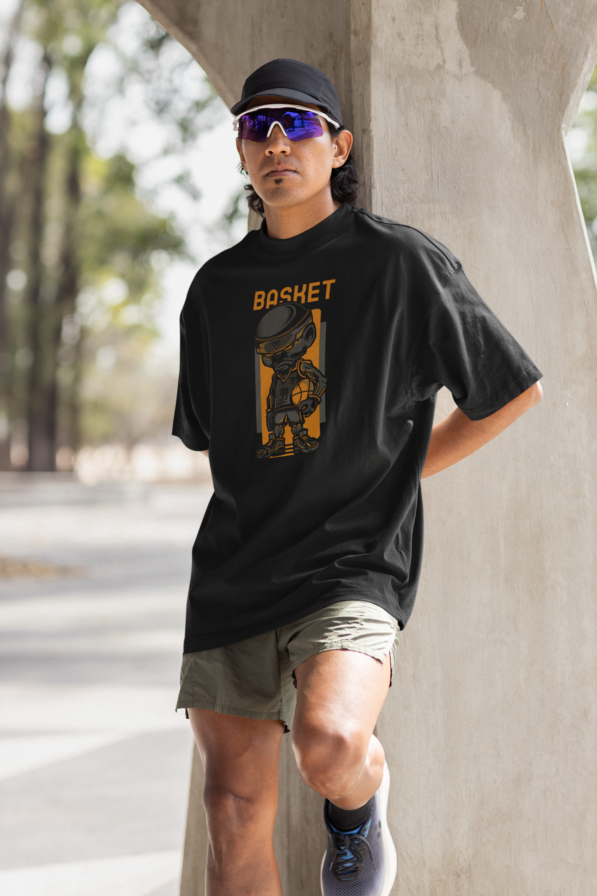 Basketball Graphic Oversized T-Shirt – Sports Edition